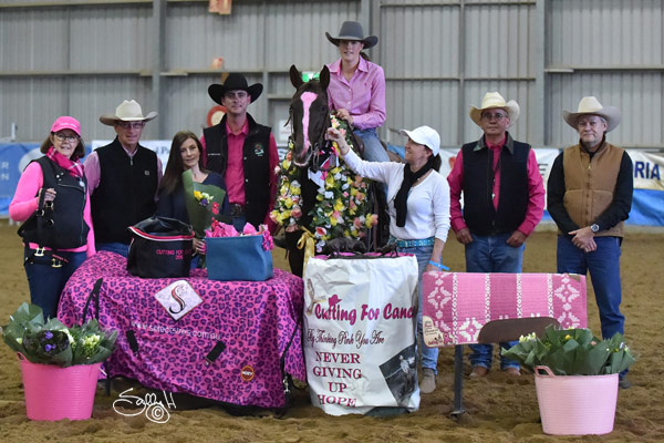 Photo by Sally H. 2016 Pink Cutting Arena Presentation