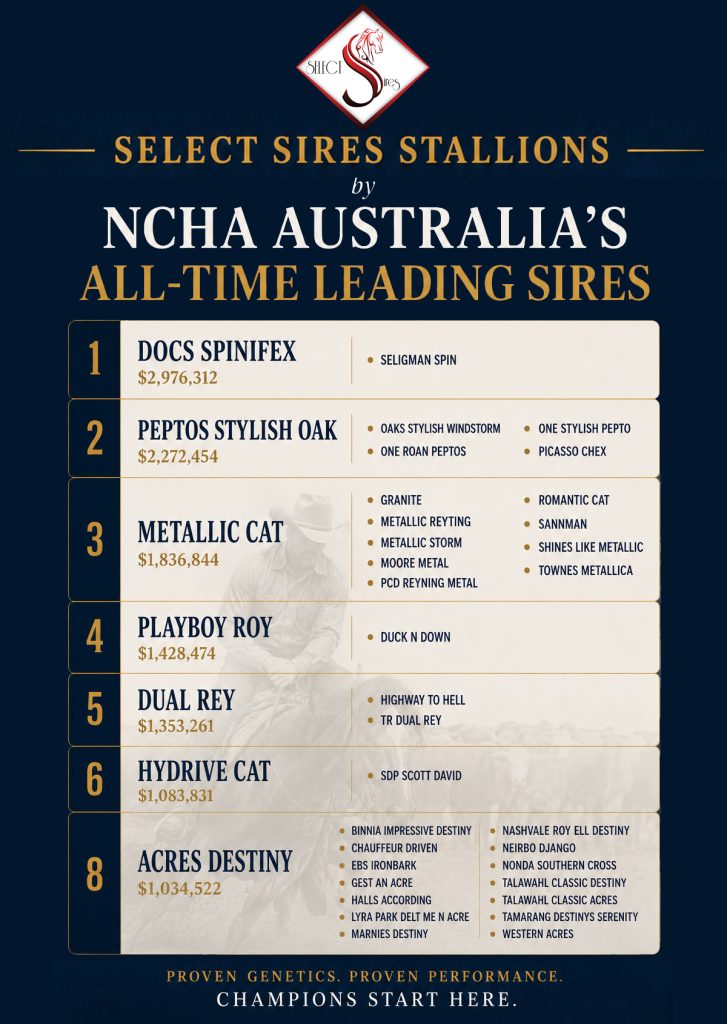 SS sons of NCHA all time leading sires